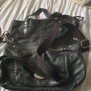 Fossil Mackenna leather messenger bag